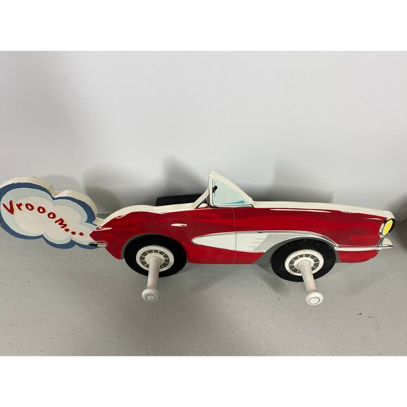 Lady Jayne LTD Little Red Sportscar Wall Coat Rack Hooks - Picture 4 of 9